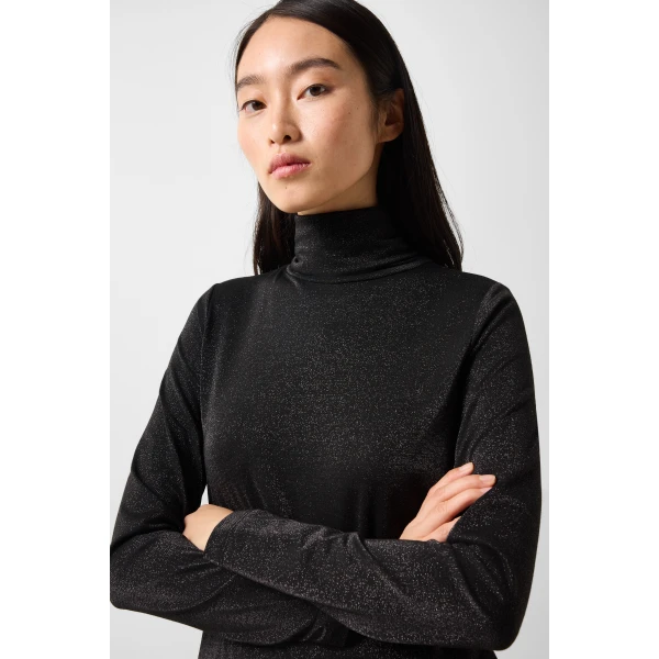 Bogner Silva Long-Sleeved Top in Black, view 6 | Long Sleeve | Coveti