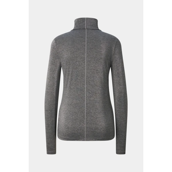 Bogner Silva Long-Sleeved Top in Grey, view 2 | Long Sleeve | Coveti
