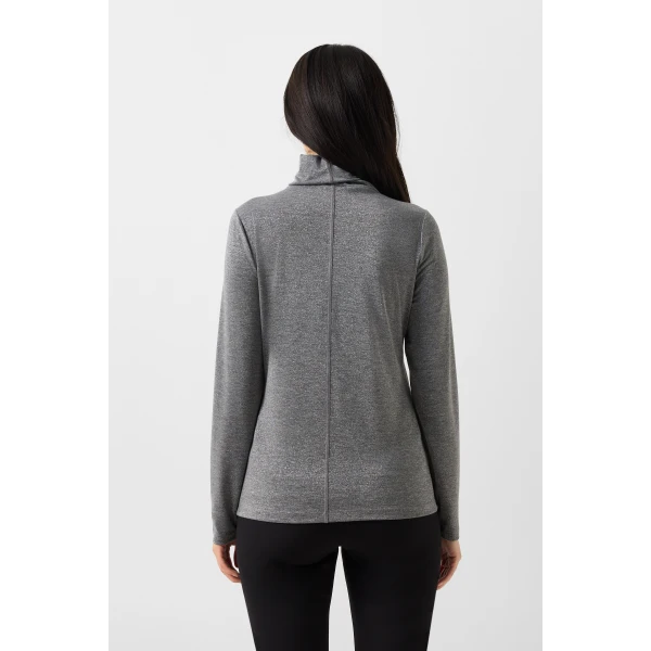 Bogner Silva Long-Sleeved Top in Grey, view 4 | Long Sleeve | Coveti