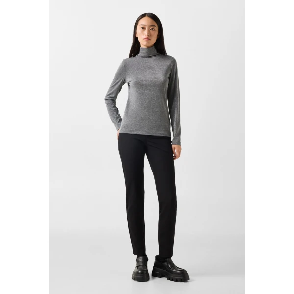 Bogner Silva Long-Sleeved Top in Grey, view 5 | Long Sleeve | Coveti