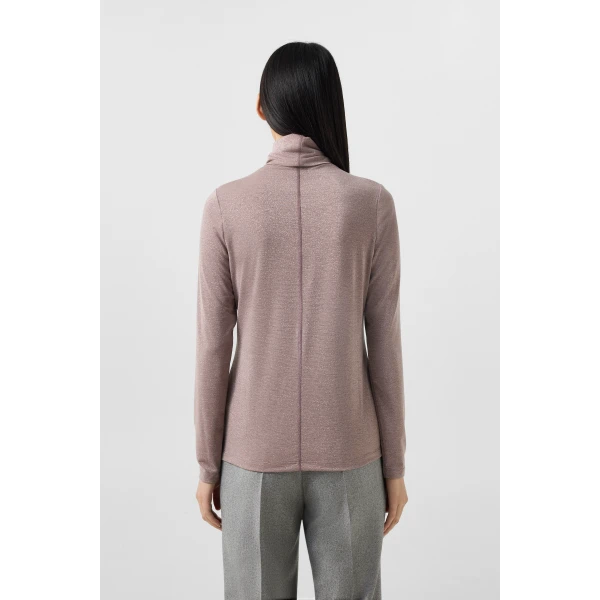 Bogner Silva Long-Sleeved Top in Rose, view 4 | Long Sleeve | Coveti