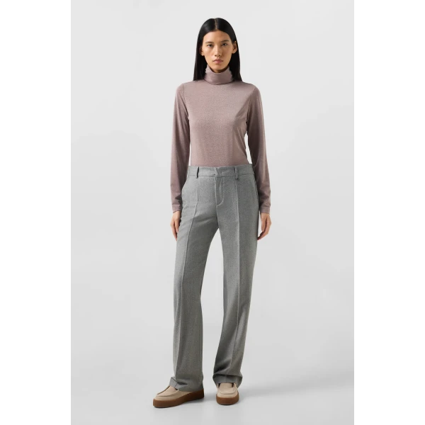 Bogner Silva Long-Sleeved Top in Rose, view 5 | Long Sleeve | Coveti