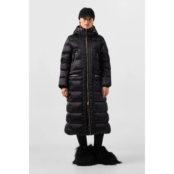 Bogner Suna Down Coat in Black, view 6 | Coats | Coveti
