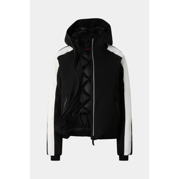 Bogner Tace Ski Jacket in Black and White, view 2 | Jackets | Coveti