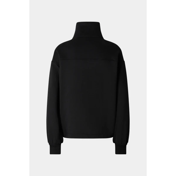 Bogner Tamara Jersey Jacket in Black, view 2 | Hoodies | Coveti