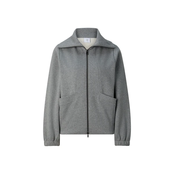 Bogner Tasha Jersey Jacket in Grey | Hoodies | Coveti