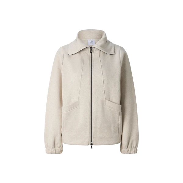 Bogner Tasha Jersey Jacket in Off White | Hoodies | Coveti