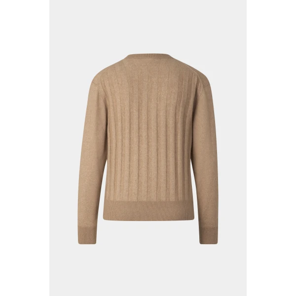 Bogner Tatjana Pure New Wool and Cashmere Jumper in Camel, view 2 | Sweaters | Coveti