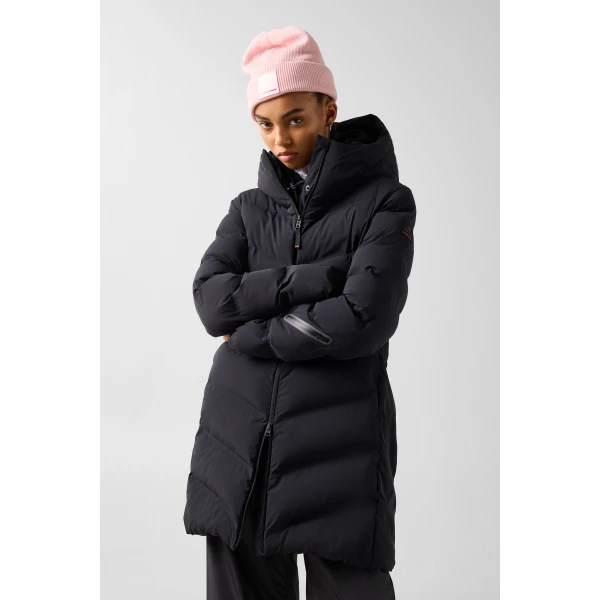 Bogner Tec-Aen Quilted Coat in Black, view 4 | Coats | Coveti