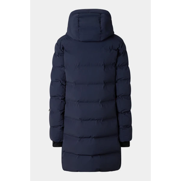 Bogner Tec-Aen Quilted Coat in Navy, view 3 | Coats | Coveti