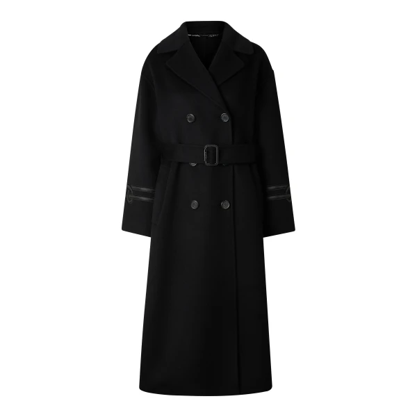 Terese Double-Faced Wool Coat in Black