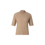 Bogner Tina Virgin Wool and Cashmere T-Shirt in Camel | Sweaters | Coveti
