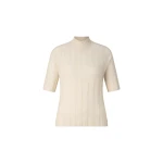 Bogner Tina Virgin Wool and Cashmere T-Shirt in Cream | Sweaters | Coveti