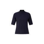Bogner Tina Virgin Wool and Cashmere T-Shirt in Navy | Sweaters | Coveti