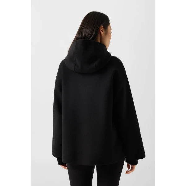 Bogner Trixie Double-Faced Slip-On Jacket in Black, view 4 | Jackets | Coveti