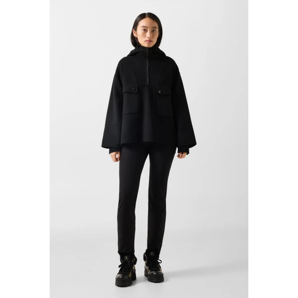 Bogner Trixie Double-Faced Slip-On Jacket in Black, view 5 | Jackets | Coveti