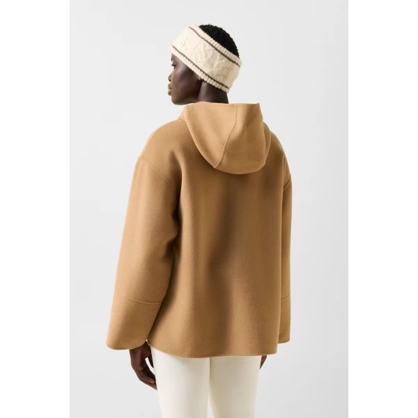 Bogner Trixie Double-Faced Slip-On Jacket in Camel, view 4 | Jackets | Coveti