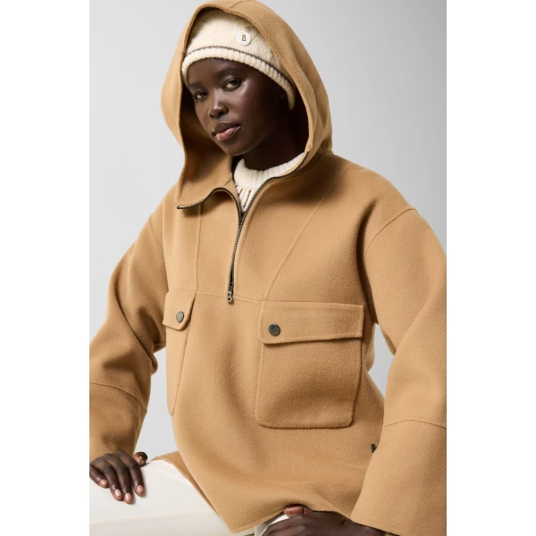 Bogner Trixie Double-Faced Slip-On Jacket in Camel, view 6 | Jackets | Coveti