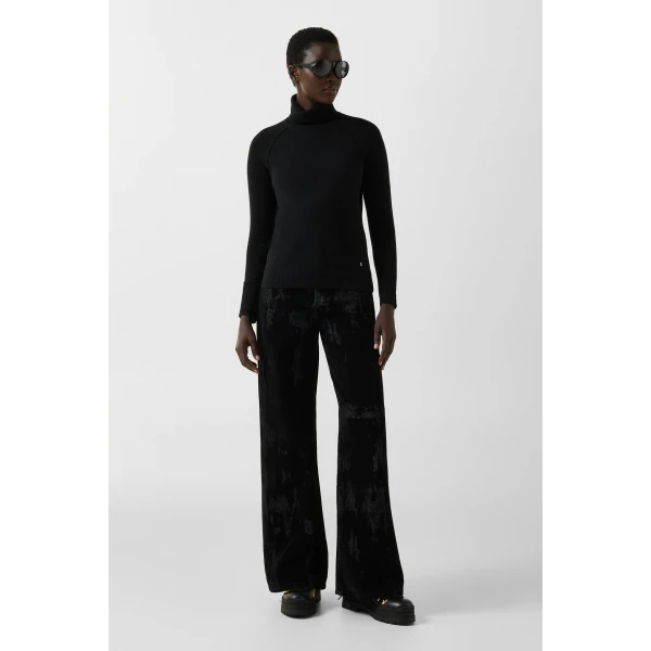 Bogner Vaiana Pure New Wool and Cashmere Jumper in Black, view 5 | Sweaters | Coveti