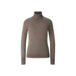 Bogner Vaiana Pure New Wool and Cashmere Jumper in Grey-Brown | Sweaters | Coveti