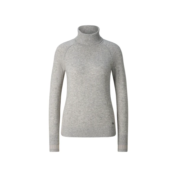 Bogner Vaiana Pure New Wool and Cashmere Jumper in Light Grey | Sweaters | Coveti