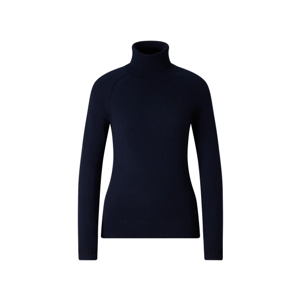 Bogner Vaiana Pure New Wool and Cashmere Jumper in Navy | Sweaters | Coveti