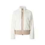 Bogner Valesca Faux Fur Jacket in Off White and Beige | Jackets | Coveti