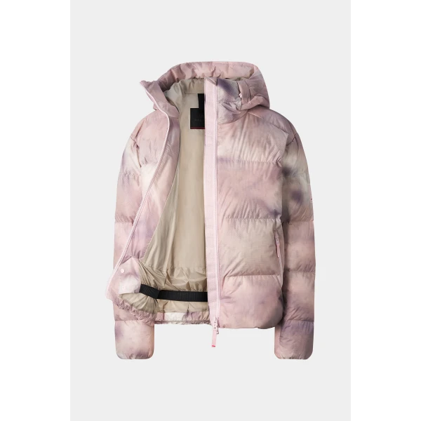Bogner Vally Down Ski Jacket in Beige and Pink, view 2 | Jackets | Coveti