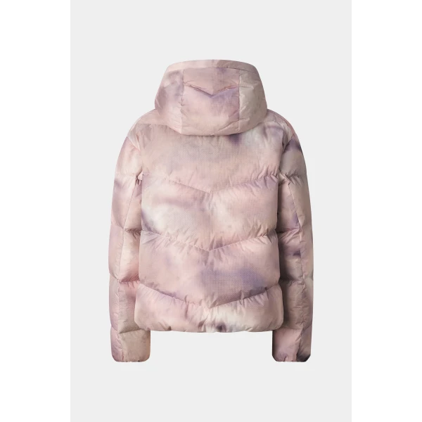 Bogner Vally Down Ski Jacket in Beige and Pink, view 3 | Jackets | Coveti