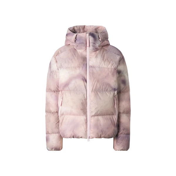 Bogner Vally Down Ski Jacket in Beige and Pink | Jackets | Coveti