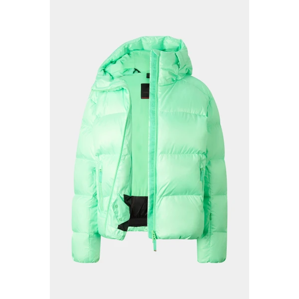 Bogner Vally Down Ski Jacket in Neon Green, view 2 | Jackets | Coveti