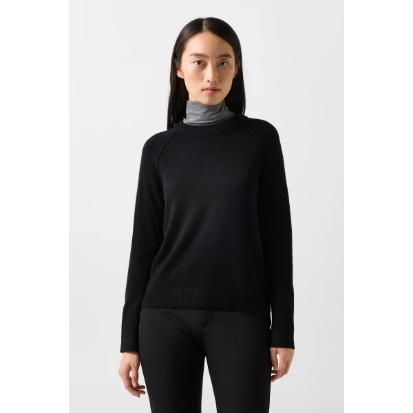 Bogner Vanessa Pure New Wool and Cashmere Jumper in Black, view 3 | Sweaters | Coveti
