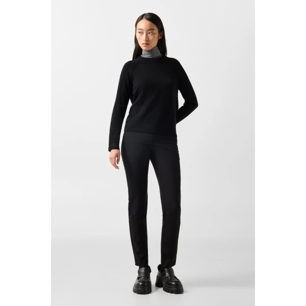 Bogner Vanessa Pure New Wool and Cashmere Jumper in Black, view 5 | Sweaters | Coveti