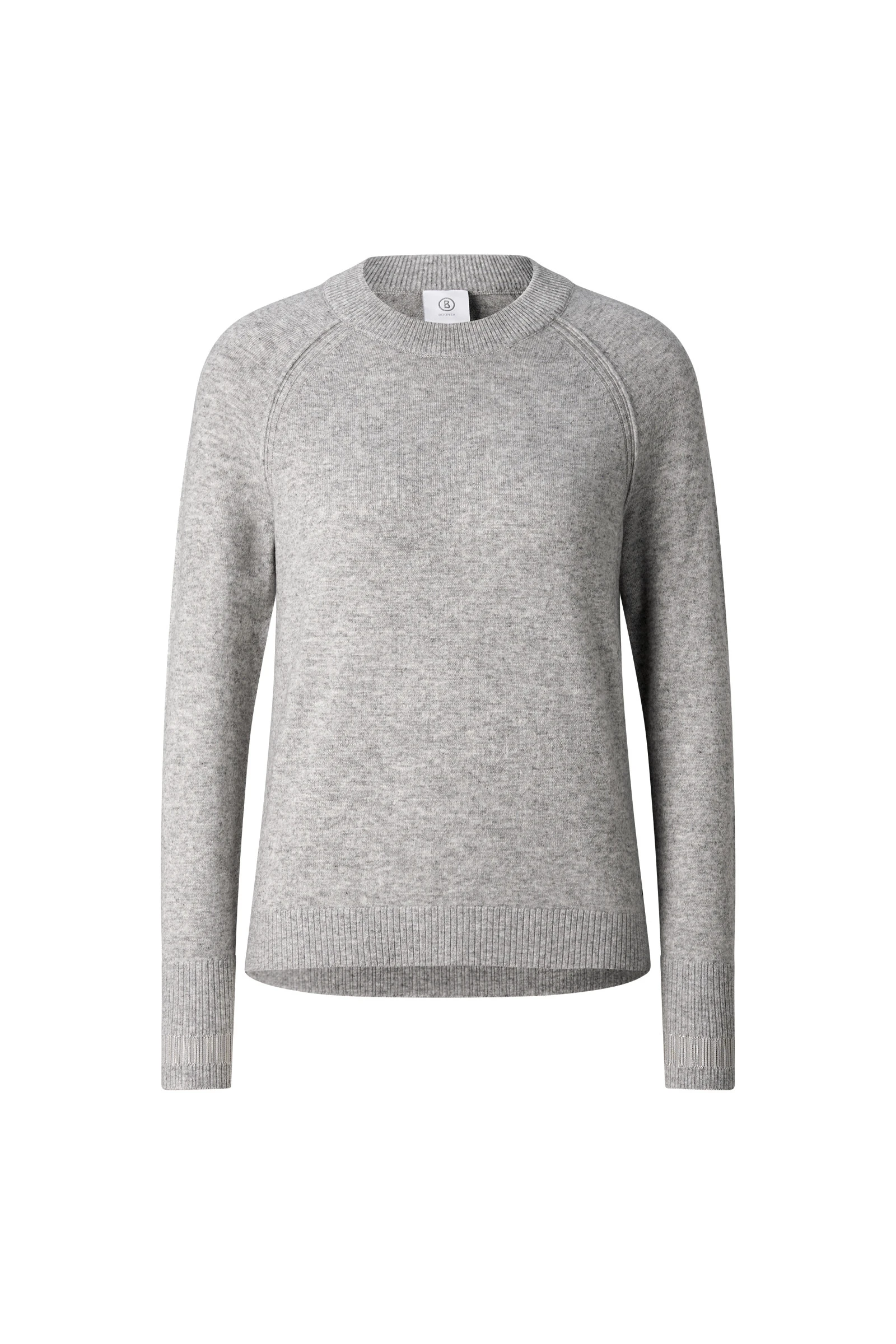 Bogner Vanessa Pure New Wool and Cashmere Jumper in Light Grey Bogner Vanessa Pure New Wool and Cashmere Jumper in Light Grey | Sweaters | Coveti