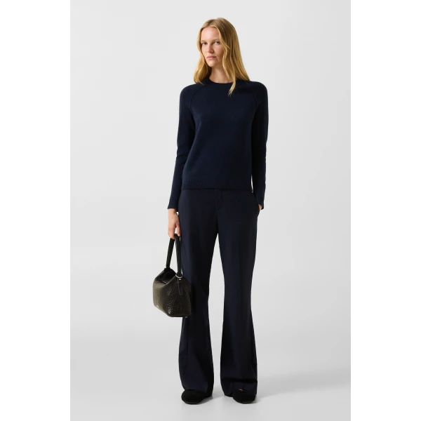 Bogner Vanessa Pure New Wool and Cashmere Jumper in Navy, view 5 | Sweaters | Coveti