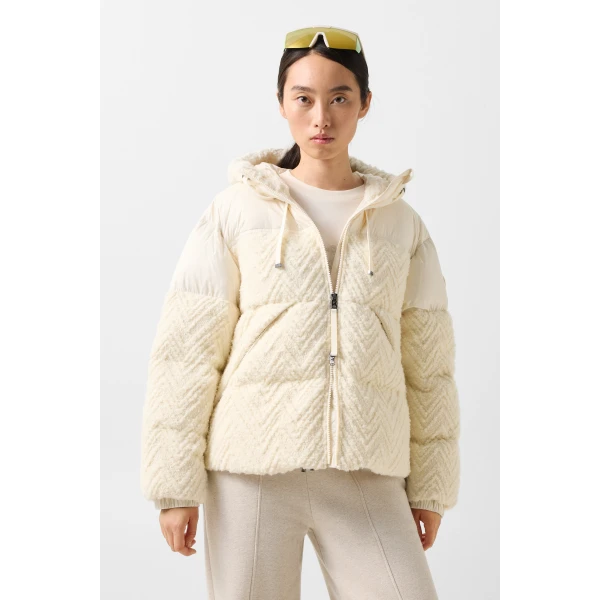 Bogner Vienna Down Jacket in Off White, view 4 | Jackets | Coveti
