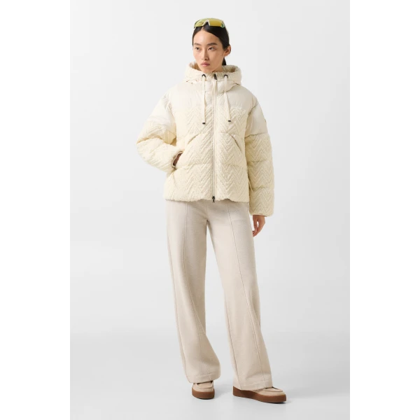 Bogner Vienna Down Jacket in Off White, view 6 | Jackets | Coveti