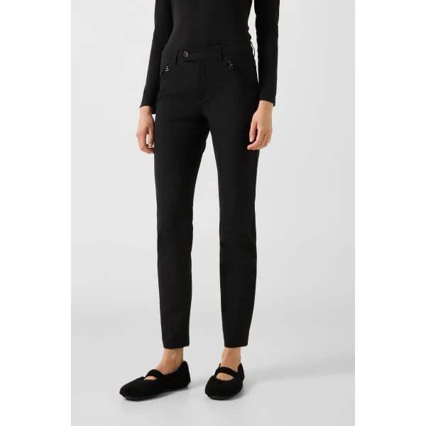 Bogner Wera Stretch Trousers in Black, view 3 | Tailored pants | Coveti