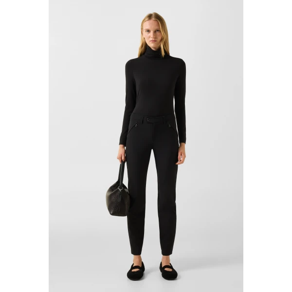 Bogner Wera Stretch Trousers in Black, view 5 | Tailored pants | Coveti