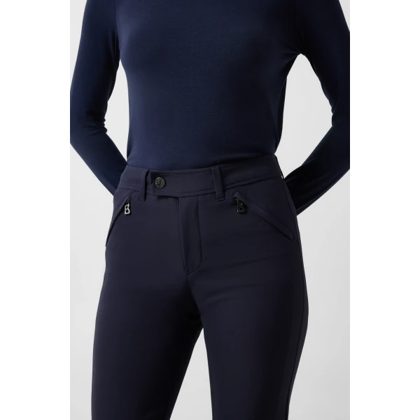 Bogner Wera Stretch Trousers in Navy, view 6 | Tailored pants | Coveti