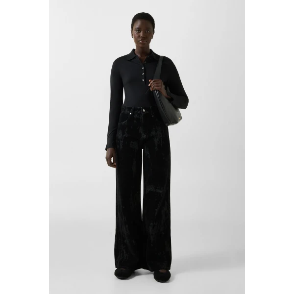 Bogner Whoopy Polo Long-Sleeved Top in Black, view 5 | Long Sleeve | Coveti