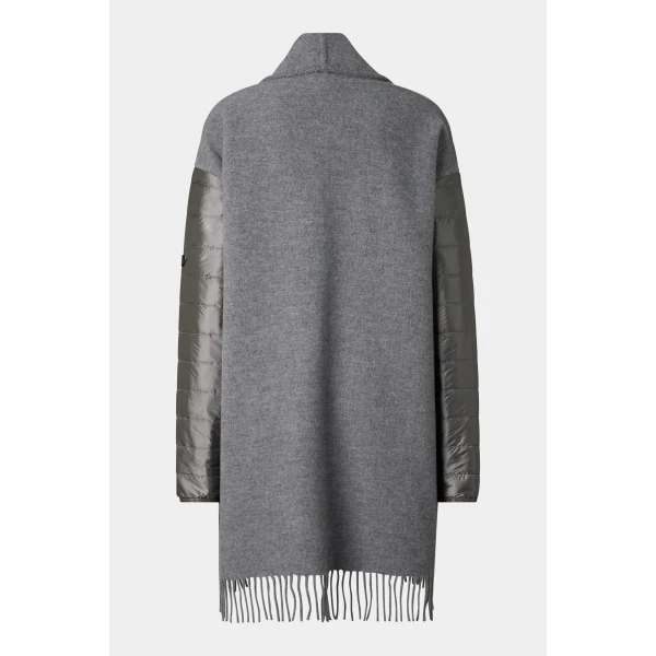 Bogner Wool Mix Poncho in Grey, view 3 | Sweaters | Coveti