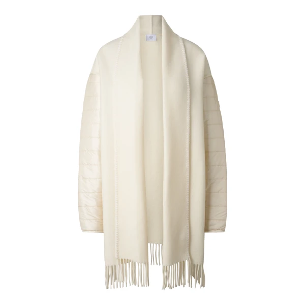 Bogner Wool Mix Poncho in Off White | Sweaters | Coveti