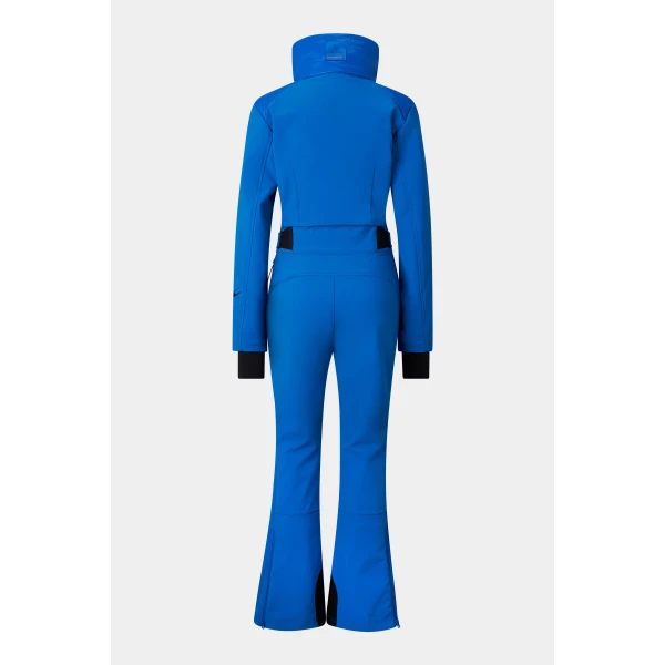 Bogner Zea Softshell Ski Overalls in Blue, view 2 | Jumpsuit | Coveti