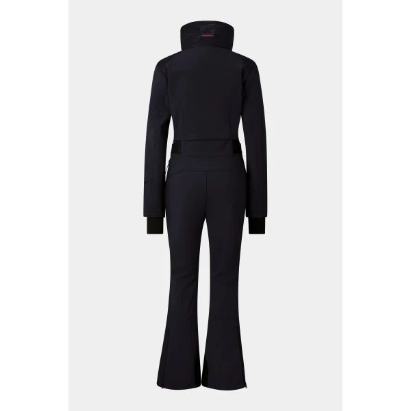 Bogner Zea Softshell Ski Overalls in Navy, view 2 | Jumpsuit | Coveti