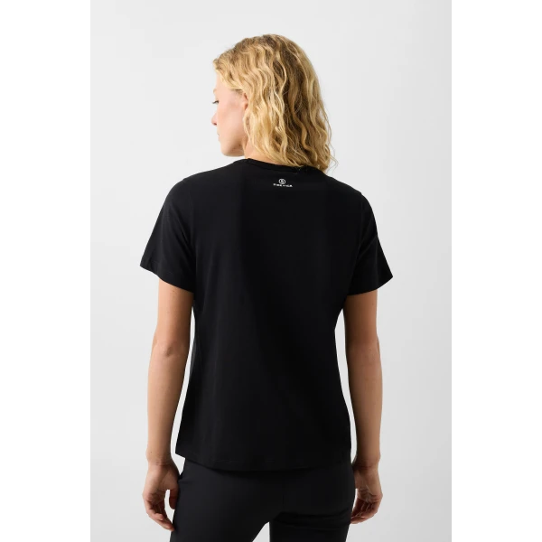 Bogner Zyssa Cotton T-Shirt in Black, view 4 | T-shirts | Coveti