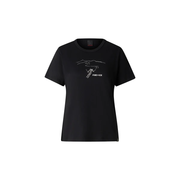 Bogner Zyssa Cotton T-Shirt in Black | T-shirts | Coveti