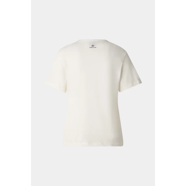 Bogner Zyssa Cotton T-Shirt in Off White, view 2 | T-shirts | Coveti