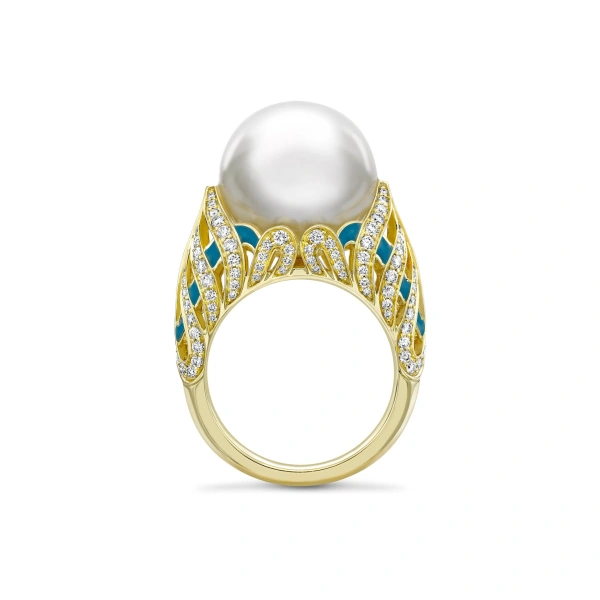 Boodles A Family Journey Copenhagen Pearl Yellow Gold Ring | Fine Rings | Coveti