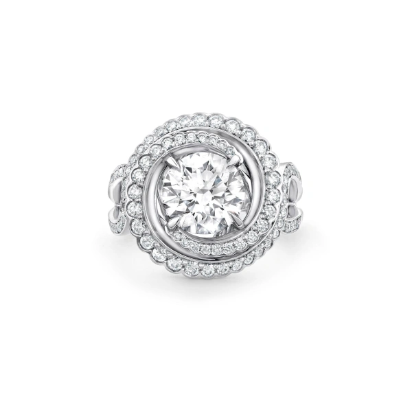 Boodles A Family Journey Monaco Diamond Platinum Ring | Fine Rings | Coveti